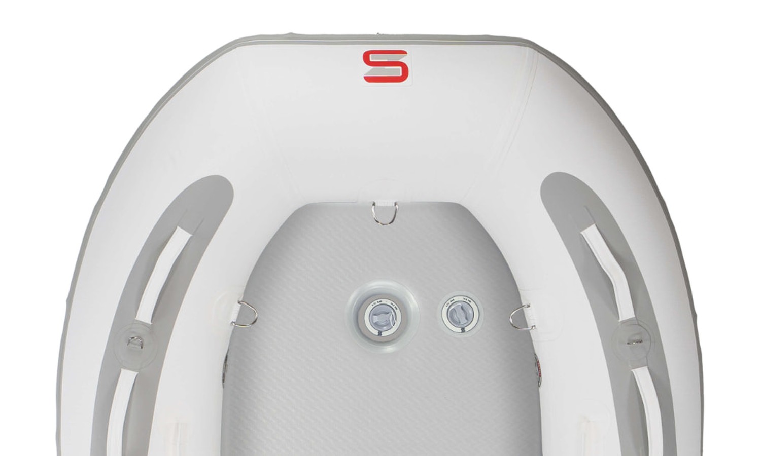 Survizz L-LINE met airdeck vloer, bovenaanzicht
