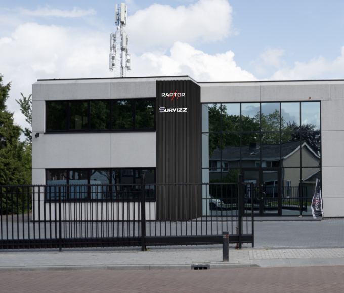 Het kantoor en de showroom van Survizz